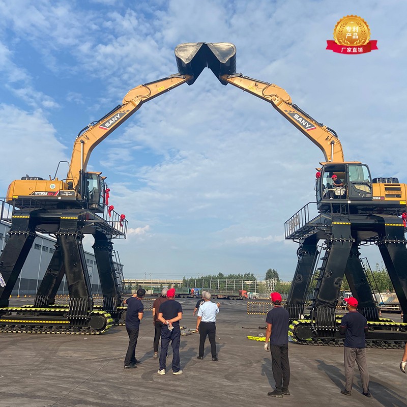 三一挖掘機龍門架交付